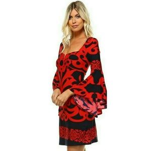 Beautiful Brand New Square Neck Midi Dress - Small